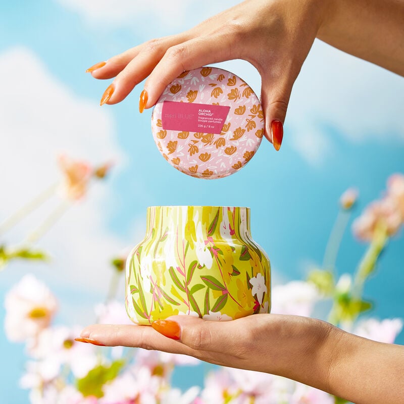 Aloha Orchid Pattern Play Petite Jar image number 3